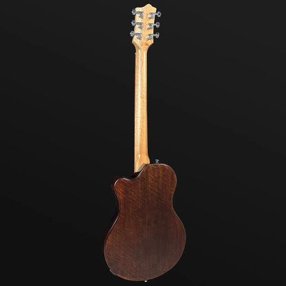 Pratley Indigo Single Cutaway Solid Body Electric Guitar with Mini Humbuckers Natural Walnut [PRINDI-M22-NW] — view 2