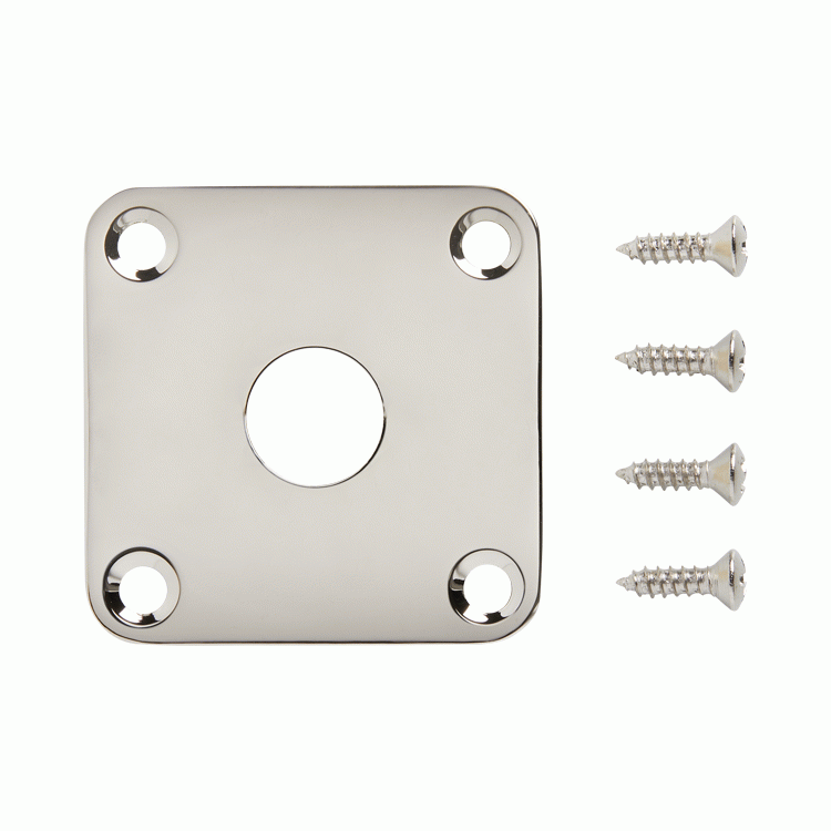 Gibson Metal Jack Plate (Nickel)