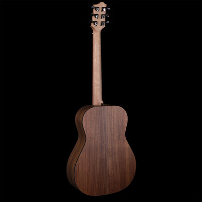 Pratley Classic Series Mini OM Acoustic Guitar - Solid Blackwood Top and B/S, Queensland Maple Neck, AA Grade Johnstone River Teak Fretboard, PRM-SNCE — view 6