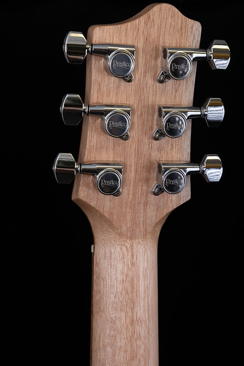 Pratley Classic Series Mini OM Model - Solid Queensland Fig Back & Sides, Solid Blackwood Top, AA Grade Johnstone River Teak Fretboard, Satin Finish — view 4