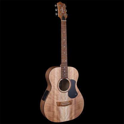 Pratley Classic Series Mini OM Acoustic Guitar - Solid Maple Top & B/S, AA Grade Johnstone River Teak Fretboard, L.R. Baggs Pickup, Satin Finish