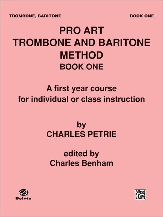 Pro Art Method Book 1 Trombone Euph
