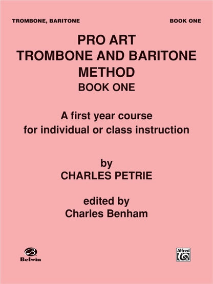 Pro Art Method Book 1 Trombone Euph