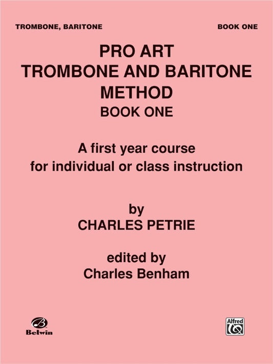 Pro Art Method Book 1 Trombone Euph