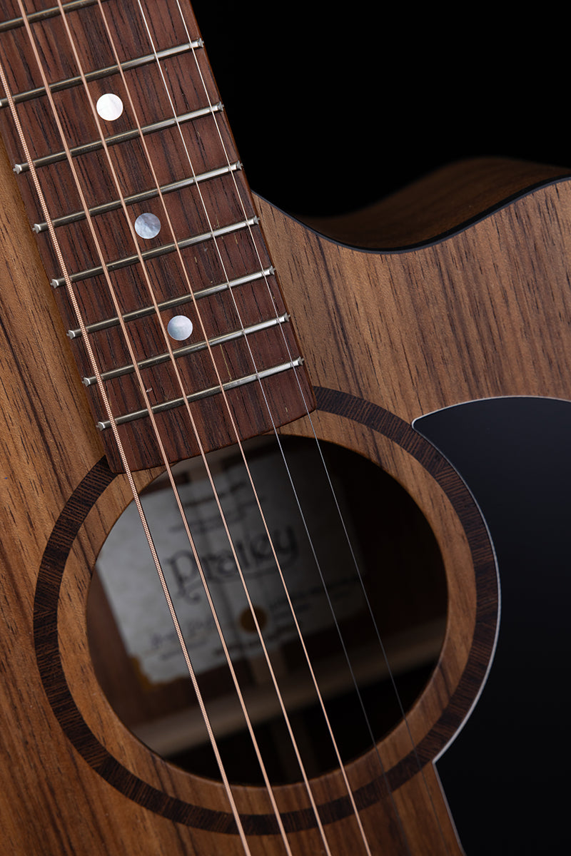 Pratley Classic Series OM Cutaway Acoustic Guitar - All Solid Tasmanian Blackwood, AA Grade Teak Fretboard, Queensland Maple Neck, Premium Case Includ — view 6