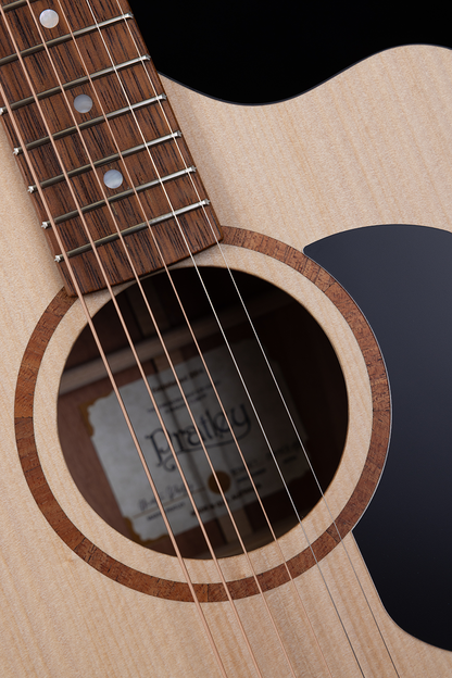 Pratley Classic Series OM Cutaway Acoustic Guitar - Solid Bunya Top, Solid Queensland Maple Back & Sides, Premium Case Included — view 6