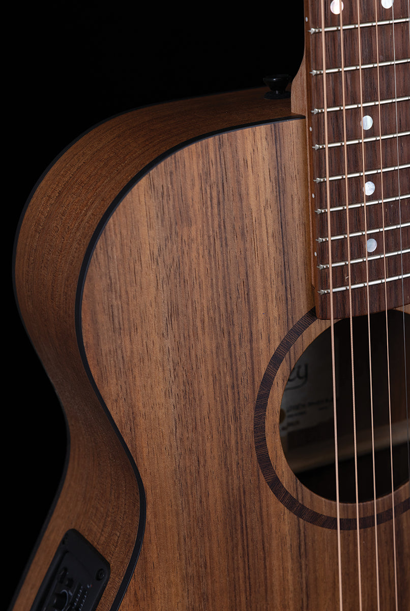 Pratley Classic Series OM Acoustic Guitar - Solid Blackwood Top & B/S, AA Grade Teak Fretboard, Queensland Maple Neck, L.R. Baggs Pickup — view 2