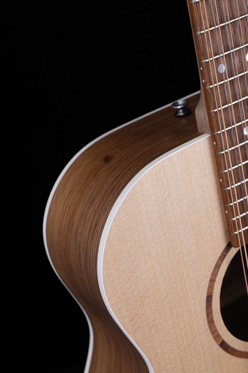 Pratley Classic OM 12-String Guitar: Solid Bunya Top & Blackwood B/S, 25.5" Scale — view 3