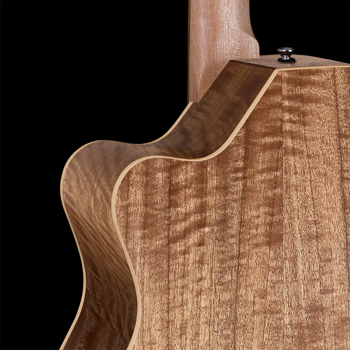 Pratley Premier OM Cutaway All Solid Maple Smoke Burst Top Electric Guitar — view 5