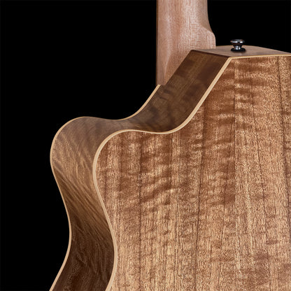 Pratley Premier OM Cutaway All Solid Maple Smoke Burst Top Electric Guitar — view 5