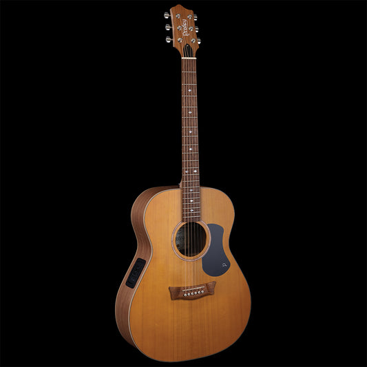 Pratley Premier Series OM Model Acoustic Guitar - Solid Queensland Maple B/S Fig Top, AAA Grade Teak Fretboard, Vintage Amber Finish, PRPOM-SE-MF