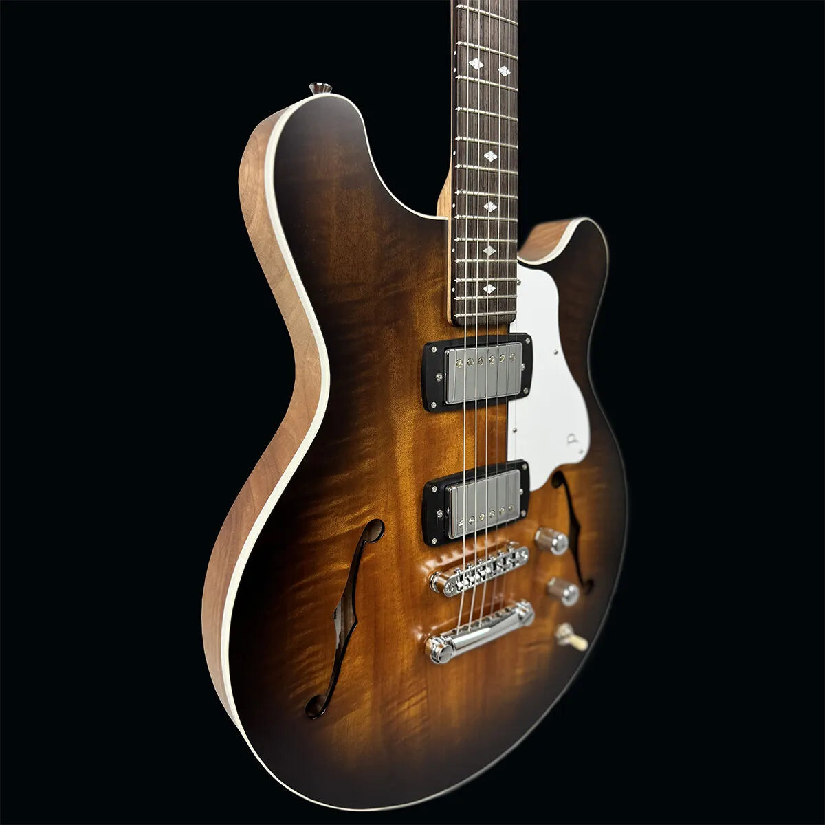 Pratley RBJ22 Double Cut Semi-Hollow Electric Guitar Vintage Burst [PRRBJ22-VB] — view 3