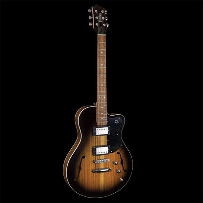 Pratley SH22-BW Electric Semi-Hollow Guitar Blackwood Vintage Burst Seth Lover HH