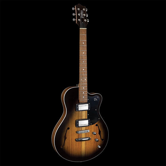 Pratley SH22-BW Electric Semi-Hollow Guitar Blackwood Vintage Burst Seth Lover HH