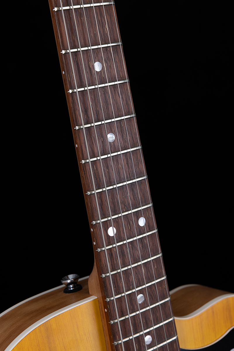 Pratley SH22-VY Electric Semi-Hollow Vintage Yellow Guitar with Seth Lover HH Set — view 4