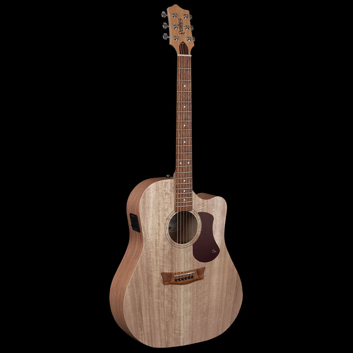 Pratley SL Dreadnought Cutaway Electric Guitar Solid Queensland Blue Fig Top Layered Maple Back & Sides [PRSLD-CE-MF] — view 2