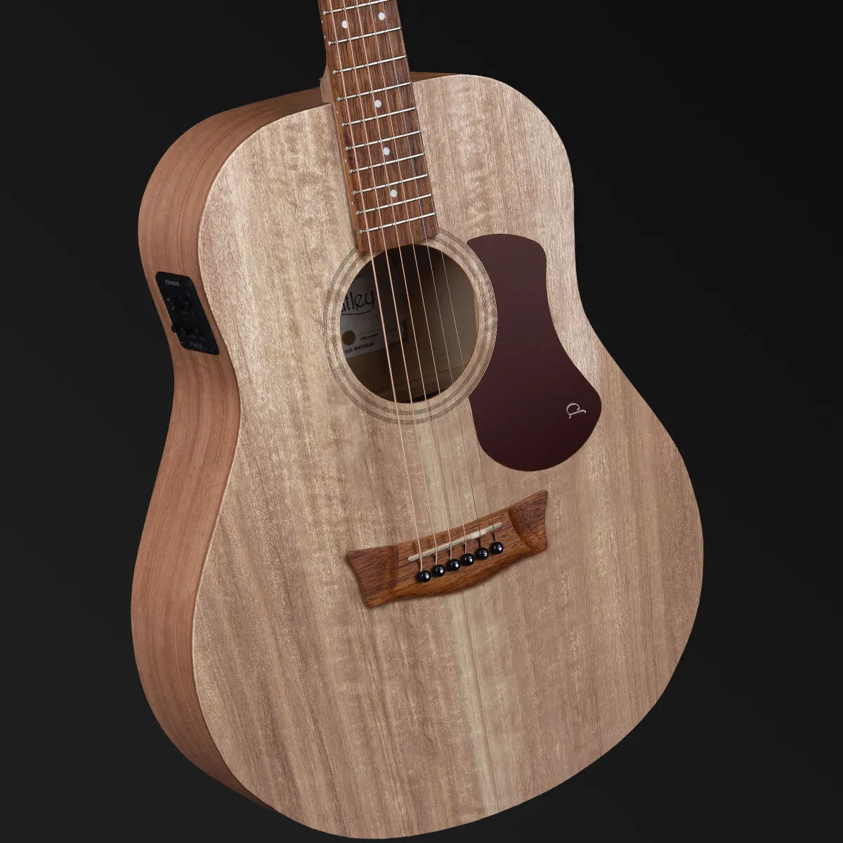 Pratley SL Stage Solid Top Queensland Blue Fig Acoustic Guitar with Layered Maple Back, Fishman Pickup & Premium Case [PRSLS-E-MF]
