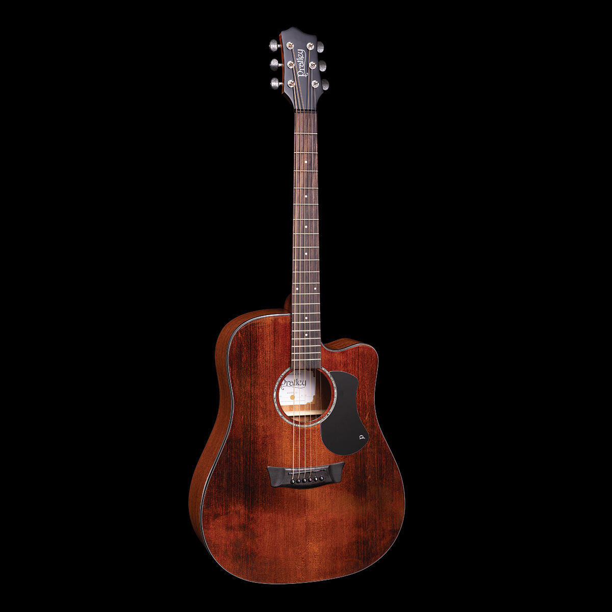 Pratley Traditional Series Dreadnought Cutaway Acoustic Guitar with Aged Spruce Top Mahogany Back Sides Soft Case PRTD-2CE — view 2