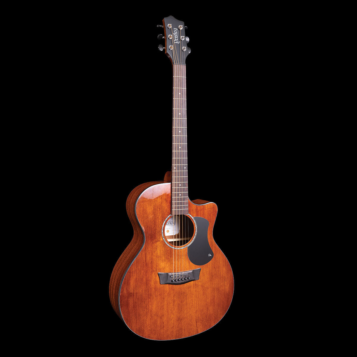 Pratley Traditional Series Grand Auditorium Cutaway Electric Acoustic Guitar AA Spruce Top Mahogany Sides Soft Case — view 2