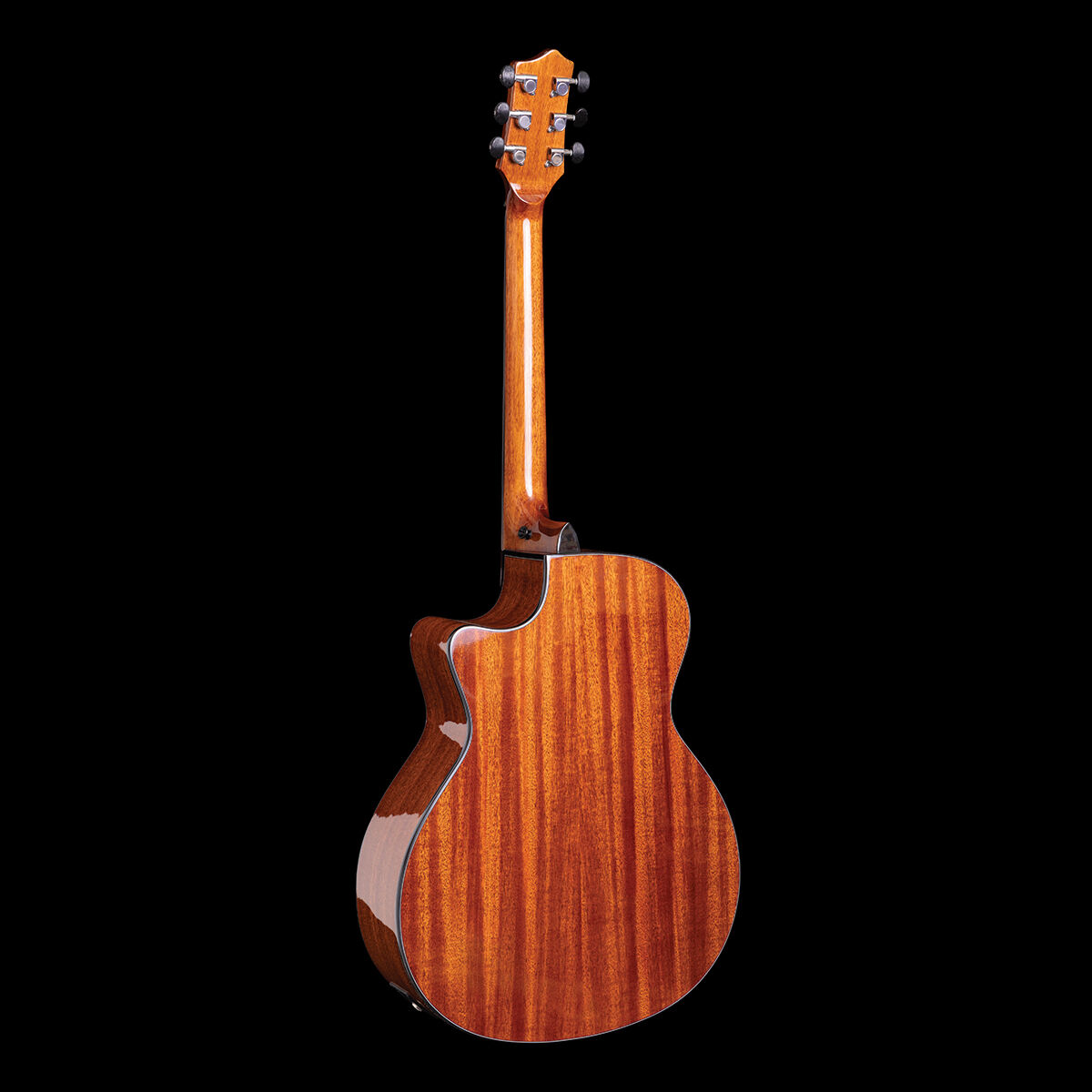 Pratley Traditional Series Grand Auditorium Cutaway Electric Acoustic Guitar AA Spruce Top Mahogany Sides Soft Case — view 3