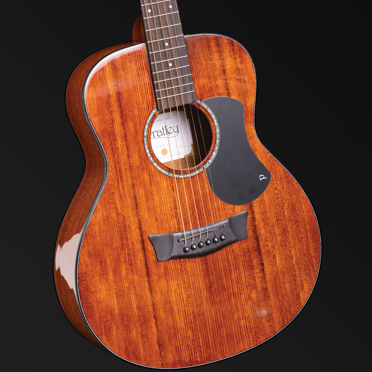Pratley Traditional Series Mini Acoustic Electric Guitar with Aged Spruce Top Mahogany Back Sides Soft Case PRTM-2E