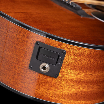 Pratley Traditional Series Mini Acoustic Electric Guitar with Aged Spruce Top Mahogany Back Sides Soft Case PRTM-2E — view 4