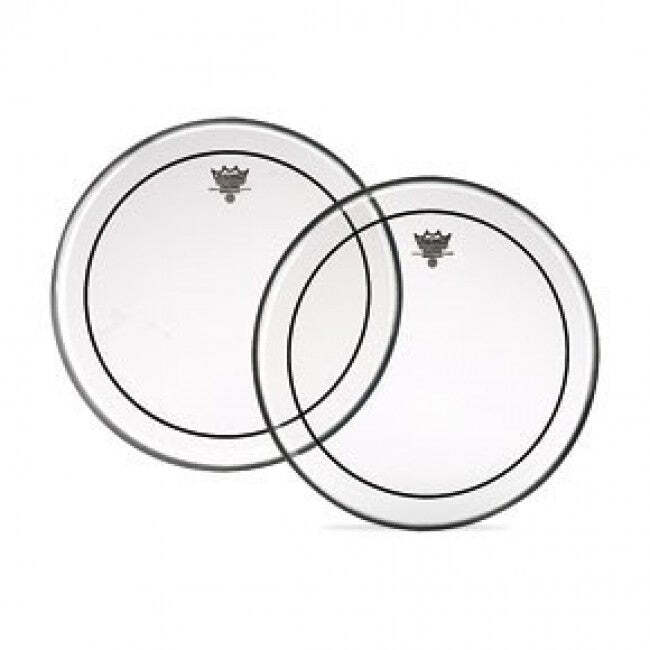 Remo PS-1324-00 Pinstripe Bass Drum Head Skin 24 Inch Clear 24''