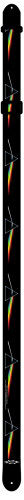 Perris 2" Licensed Polyester Guitar Strap - Pink Floyd "Dark Side Of The Moon" Design, Adjustable 39" to 58" with Leather Ends — view 2