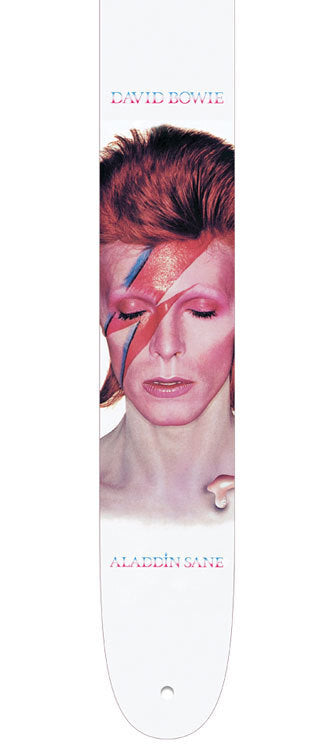 Perris 2.5" Leather David Bowie Licensed Guitar Strap with High Resolution Imaging