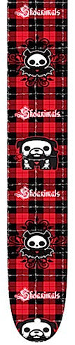 Perris 2" Leather Hi-Res "Skelanimals" Licensed Guitar Strap