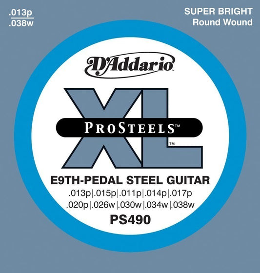 D'Addario PS490 Pedal Steel Strings, E-9th