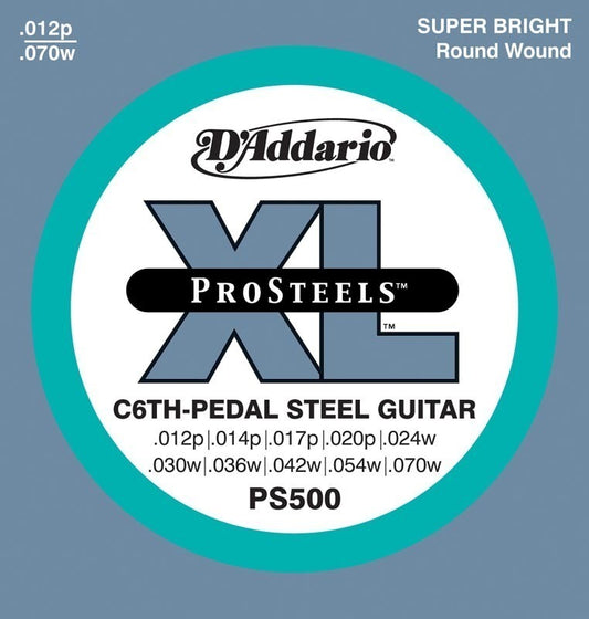 D'Addario PS500 Pedal Steel Strings, C-6th