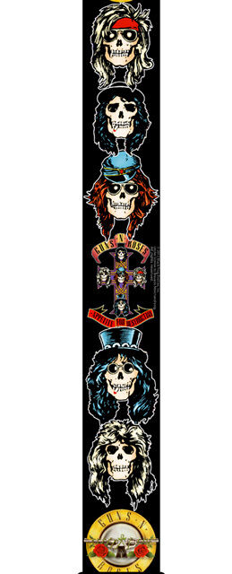 Perris 2" Licensed Guns N Roses Guitar Strap with Adjustable Length 39" to 58" — view 2