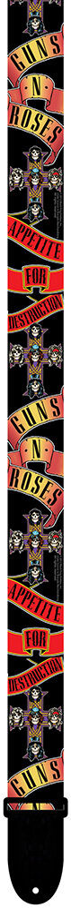 Perris 2" Polyester Guns N Roses Licensed Guitar Strap, Adjustable 39" to 58" — view 2