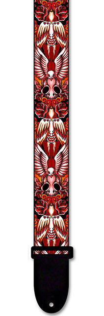 Perris 2" Polyester Tattoo Johnny Licensed Adjustable Guitar Strap 39"-58"