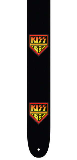 Perris 2.5" Leather KISS Licensed Guitar Strap, Adjustable 44.5" to 53"