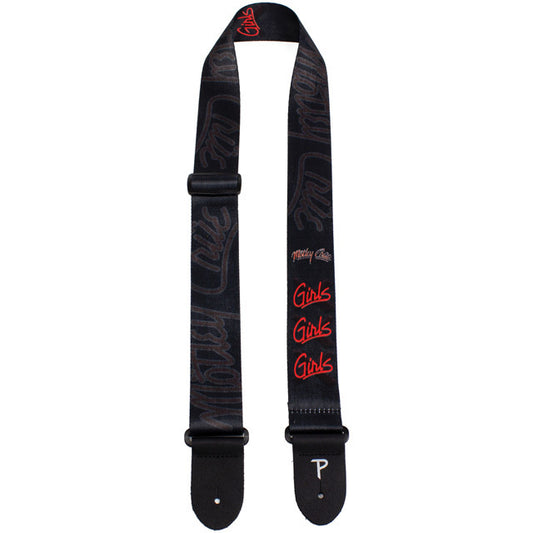 Perris 2" Polyester Motley Crue Girls, Girls, Girls Licensed Guitar Strap, Adjustable 39" to 58"