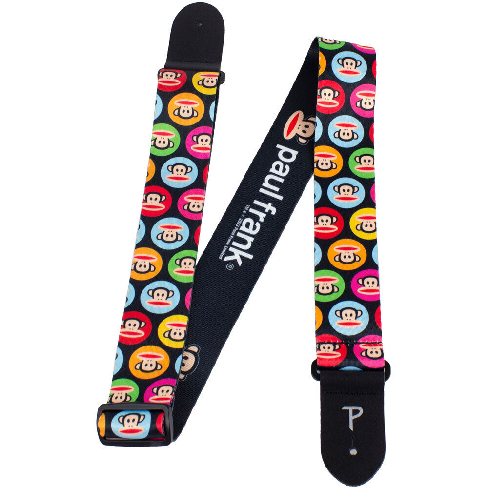 Perris 2" Polyester Paul Frank Multi Colour Dots Julius Licensed Guitar Strap, Adjustable 39" to 58" — view 3