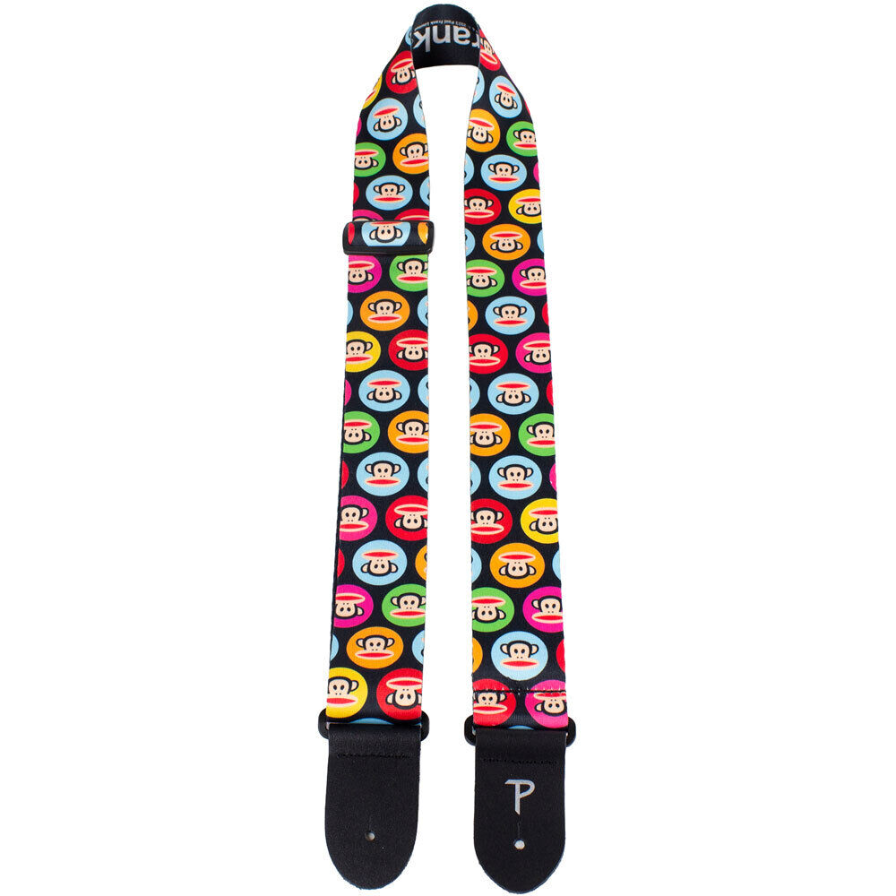 Perris 2" Polyester Paul Frank Multi Colour Dots Julius Licensed Guitar Strap, Adjustable 39" to 58" — view 2