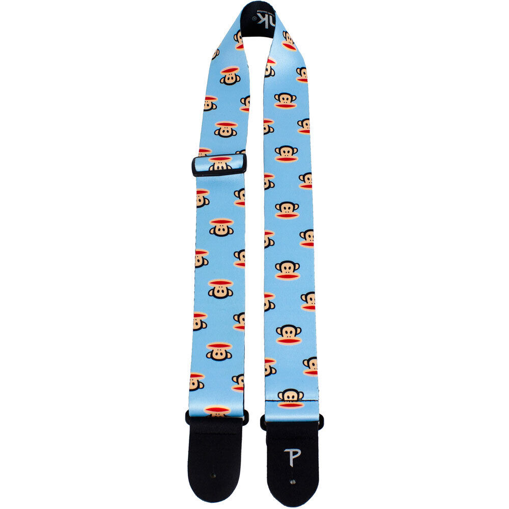 Perris 2" Polyester Paul Frank Julius Licensed Guitar Strap Sky Blue, Adjustable 39" to 58" — view 2