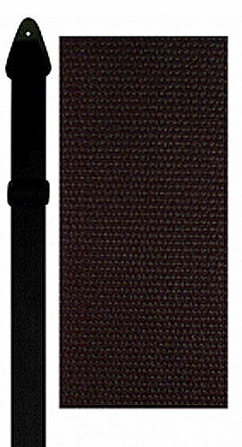 Perris 2" Black Poly Pro Guitar Strap with Adjustable Length and Leather Ends