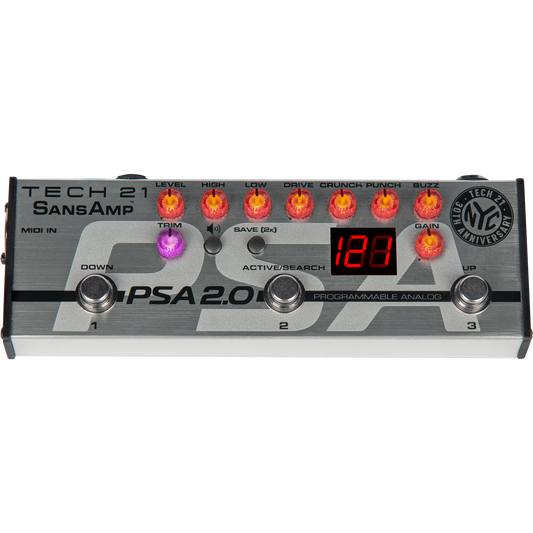 Tech 21 SansAmp PSA 2.0 Programmable Analog Preamp Pedal