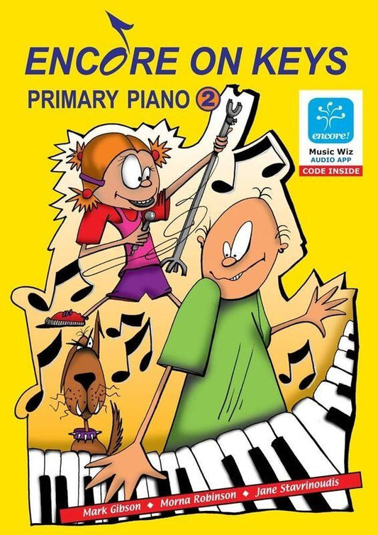 Encore on Keys Primary Piano Level 2 Book with Audio Files & Flash Cards