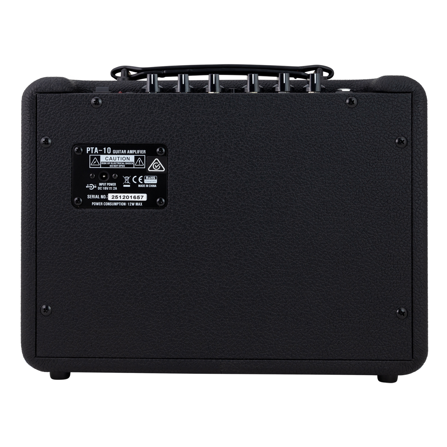 Belcat PTA10 Valve Guitar Combo Amplifier Black 10W 1x6.5" Speaker Hybrid Solid State with AUX Input and Headphone Output — view 3