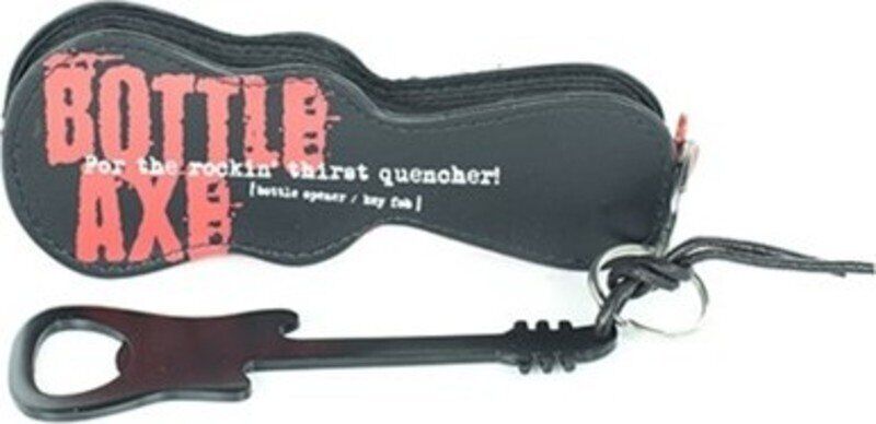 Bottle Axe Bottle Opener Key Fob with Gig Bag Black