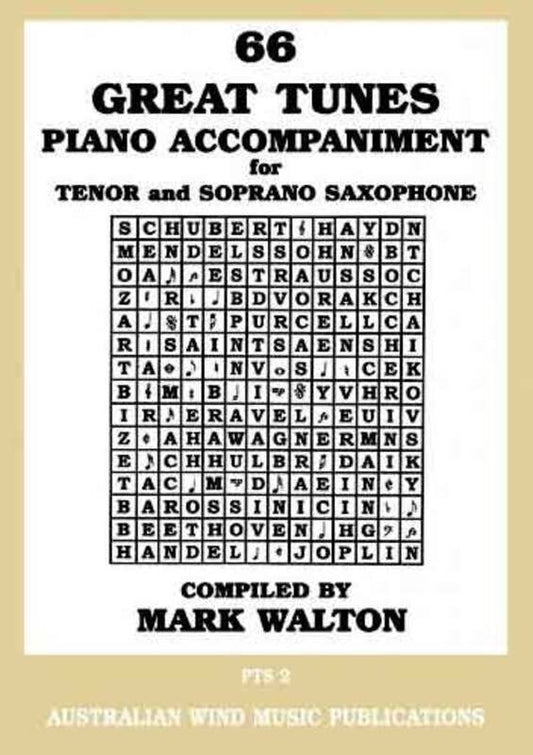 66 Great Tunes Piano Accompaniment for Tenor Saxophone
