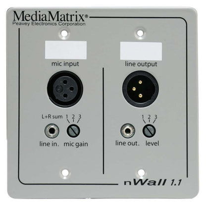 1-In-1-Out Cobranet Wall Panel NWALL1.1 Peavey - Media Matrix — view 3