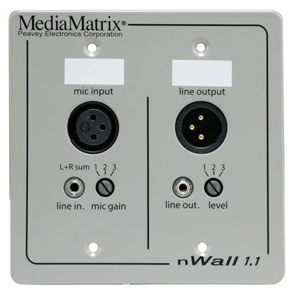 1-In-1-Out Cobranet Wall Panel NWALL1.1 Peavey - Media Matrix