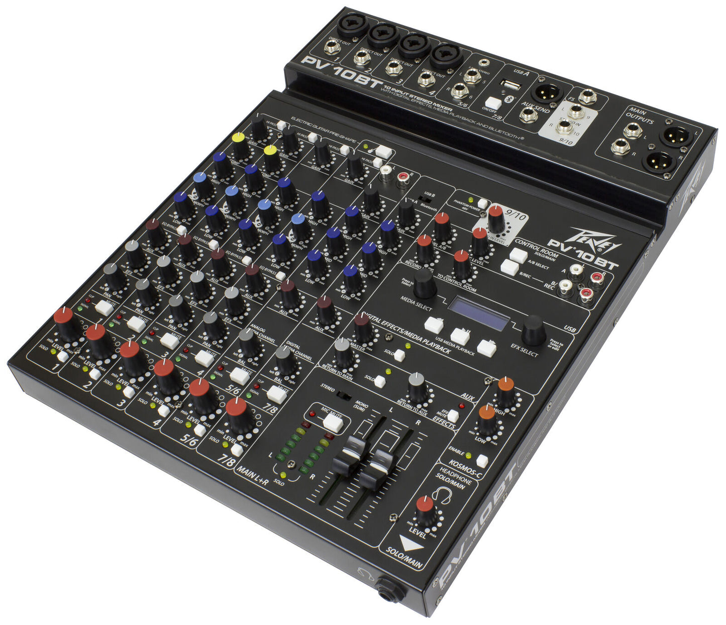 Peavey PV-10BT Compact 10-Channel Analog Mixer with Bluetooth and Digital Effects — view 3