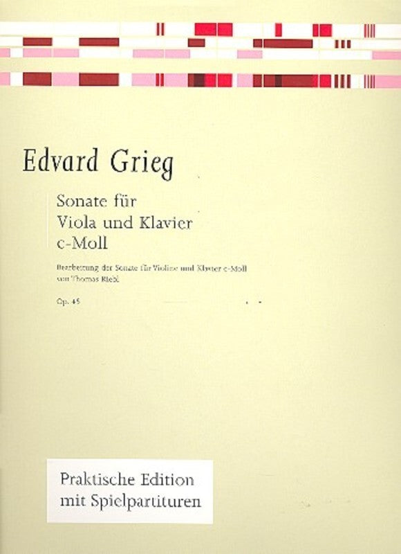 Grieg - Sonata C Min Op 45 Viola/Piano Arr Riebl (Softcover Book)
